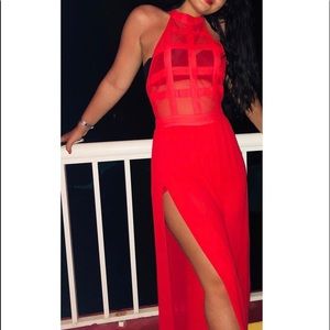 Red dress bought in Germany